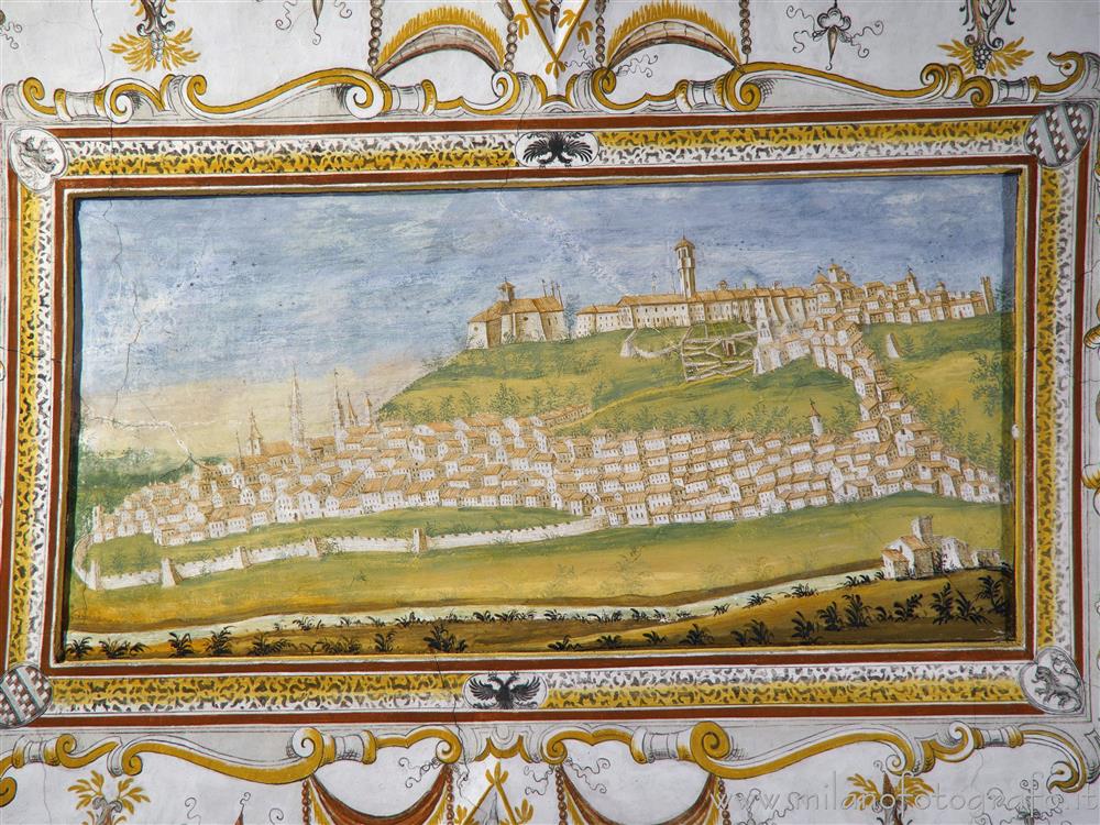 Biella - Antica raffigurazione di Biella in Palazzo La Marmora